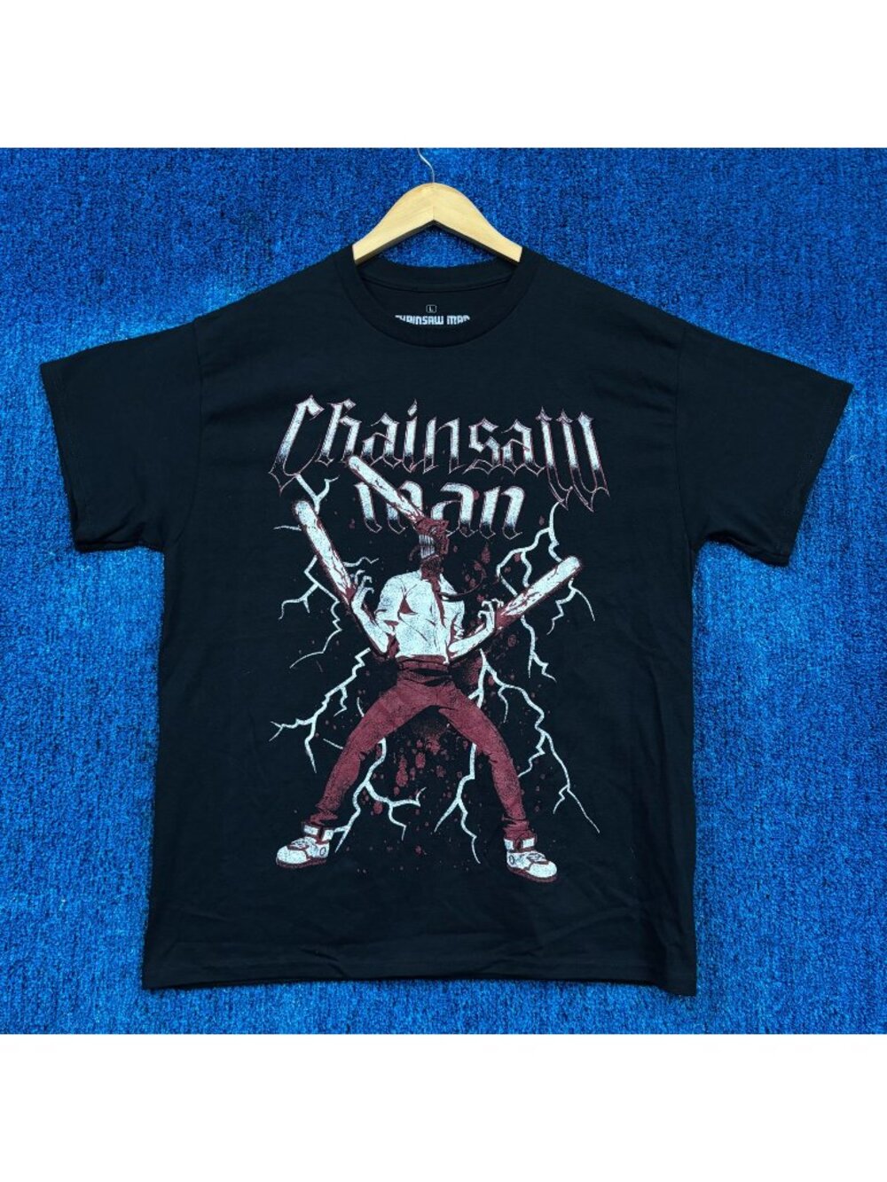 Chainsaw Man Graphic Anime T-Shirt Size Large